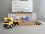 画像:  WSI MB MP3 L 6×4（日本仕様）＋KEN CRAFT １６輪 中低床重量物運搬用トレーラー